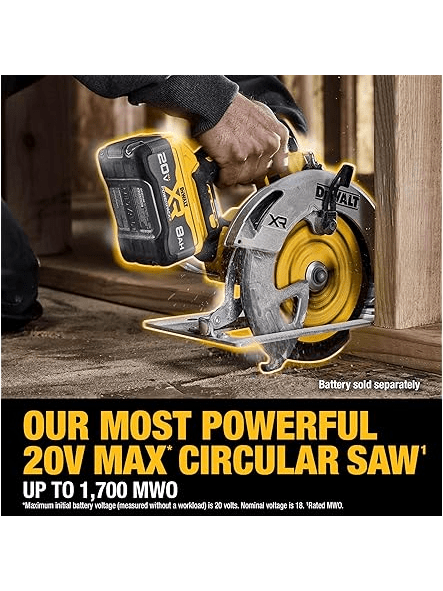 DEWALT 20V MAX* XR Brushless Cordless 7-1/4 in. Circular Saw (Tool Only) (DCS590B) woot