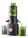 Juicer Machines, TUUMIIST Cold Press Juicer with 4.25'' Large Feed Chute Fit Whole Vegetable And Fruit, Masticating Juicer Easy To Clean, BPA Free