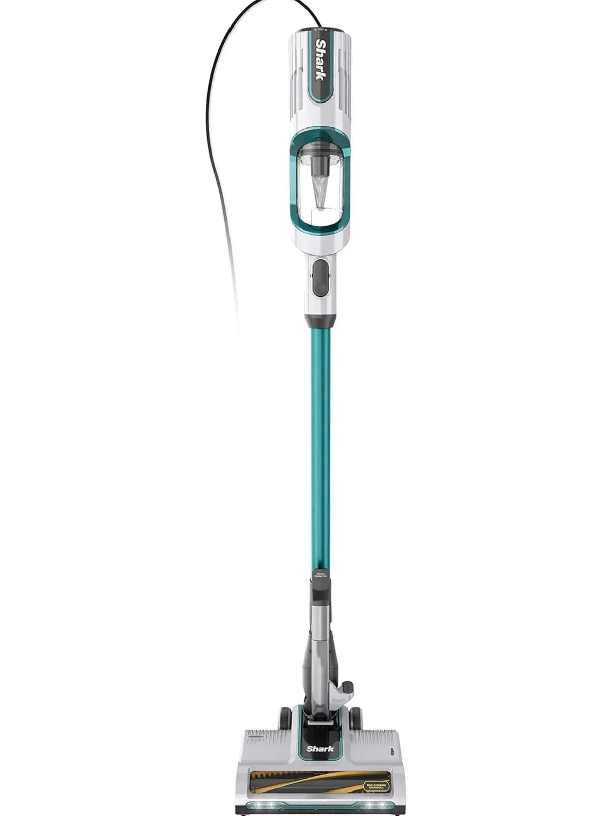 Shark HZ251 Ultralight Corded Stick Self-Cleaning Brushroll, Perfect, Converts to Hand Vacuum, LED Headlights, -Teal.32 Quarts Capacity