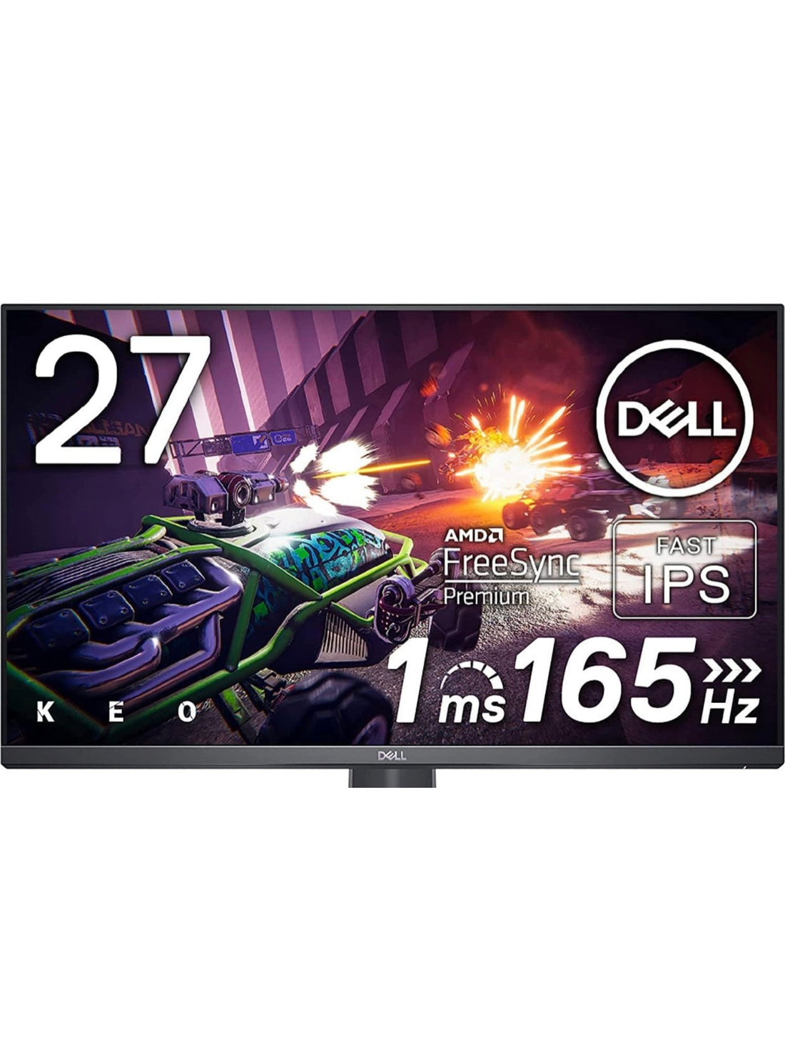 Dell G2722HS IPS 27 Inch 165Hz Gaming Monitor - FHD Full HD 1920 x 1080p, LED LCD Display, AMD FreeSync Premium and NVIDIA G-Sync Compatible, HDMI, DisplayPort, Thin Bezel - Black