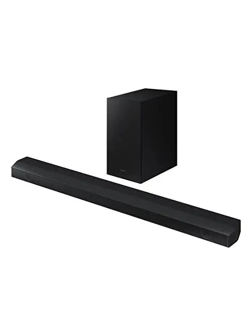 SAMSUNG HW-C450 2.1ch Soundbar w/DTS Virtual X, Subwoofer Included, Bass Boost, Adaptive Sound Lite, Game Mode, Bluetooth, Wireless Surround Sound Compatible Newest Model ,Black