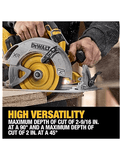 DEWALT 20V MAX* XR Brushless Cordless 7-1/4 in. Circular Saw (Tool Only) (DCS590B) woot