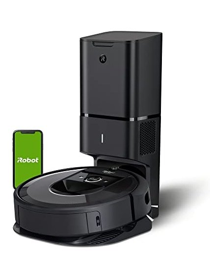 iRobot Roomba i7+ 7550 Robot Vacuum with Automatic Dirt Disposal - Empties Itself for up to 60 Days, Wi-Fi Connected, Smart Mapping, Works with Alexa, Ideal for Pet Hair, Carpets, Hard Floors