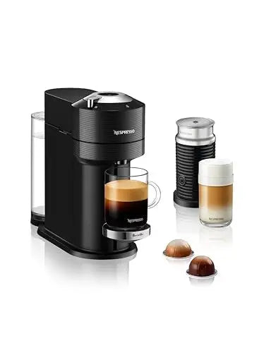 Nespresso Vertuo Next Premium Coffee and Espresso Machine by Breville with Milk Frother, Black, Small - ANM Liquidation