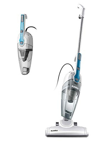 Eureka Home Lightweight Mini Cleaner for Carpet and Hard Floor Corded Stick Vacuum with Powerful Suction for Multi-Surfaces, 3-in-1 Handheld Vac, Aqua Blue - ANM Liquidation