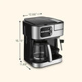 Cuisinart Coffee Maker Barista System, Coffee Center 4-In-1 Coffee Machine, Single-Serve Coffee, Espresso & Nespresso Capsule Compatible, 12-Cup Carafe, Black, SS-4N1 - ANM Liquidation