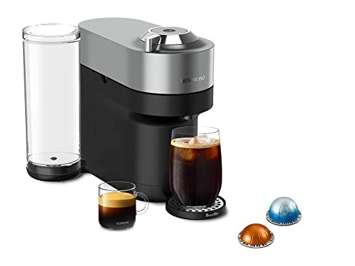 Nespresso Vertuo POP+ Deluxe Coffee and Espresso Machine by Breville, Titan