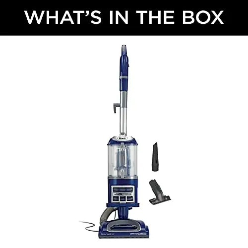 Shark NV360 Navigator Lift-Away Deluxe Upright Vacuum with Large Dust Cup Capacity, HEPA Filter, Swivel Steering, Upholstery Tool & Crevice Tool, Blue - ANM Liquidation