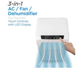 BLACK+DECKER 10,000 BTU Portable Air Conditioner with Remote Control, White - ANM Liquidation