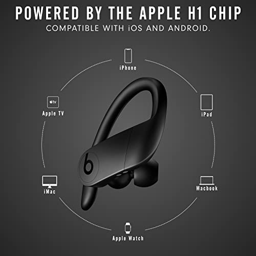 Beats Powerbeats Pro Wireless Earbuds - Apple H1 Headphone Chip, Class 1 Bluetooth Headphones, 9 Hours of Listening Time, Sweat Resistant, Built-in Microphone - Black ANM Liquidation