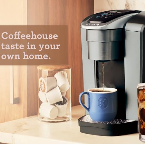 Keurig K-Elite Single Serve K-Cup Pod Coffee Maker, with Strength and Temperature Control, Iced Coffee Capability, 8 to 12oz Brew Size, Programmable, Brushed Slate ANM Liquidation