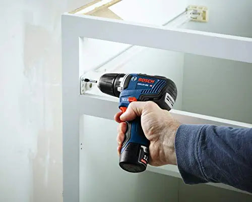 BOSCH CLPK22-120 12V Max Cordless 2-Tool 3/8 in. Drill/Driver and 1/4 in. Impact Driver Combo Kit with 2 Batteries, Charger and Case,Blue - ANM Liquidation