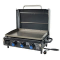 Razor Griddle Gas Grill & Griddle for Backyard Cooking and Camping, Portable Grill with Cart & Side Shelf ANM Liquidation