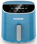 Nuwave Brio Plus 8 Qt Air Fryer, PFAS Free, New & Improved, Digital Touch Screen, Cool White Display, 50°F~400°F in Precise 5°, 5 Cook Functions, 100 Presets & 50 Memory, 3 Wattages 700, 1500, 1800 ANM Liquidation