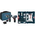 BOSCH CLPK22-120 12V Max Cordless 2-Tool 3/8 in. Drill/Driver and 1/4 in. Impact Driver Combo Kit with 2 Batteries, Charger and Case,Blue - ANM Liquidation