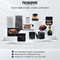 Nuwave Bravo 12-in-1 Air Fryer Toaster Oven Combo, Airfryer Convection Oven Countertop, 1800 Watts, 21-Qt Capacity, 50°-450°F Temp Controls, 65 Recipes & 4 Accessories, Silver- Stainless Steel - ANM Liquidation