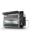 Ninja DCT401 12-in-1 Double Oven with FlexDoor, FlavorSeal & Smart Finish, Rapid Top Convection and Air Fry Bottom , Bake, Roast, Toast, Air Fry, Pizza and More, Stainless Steel - ANM Liquidation