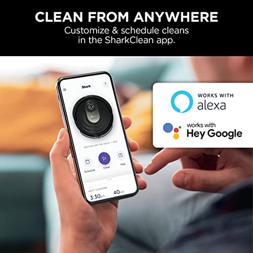 Shark AI Robot Vacuum & Mop, with Home Mapping, Perfect for Pets, Wifi, Works with Alexa, Black/Gold (AV2001WD) - ANM Liquidation