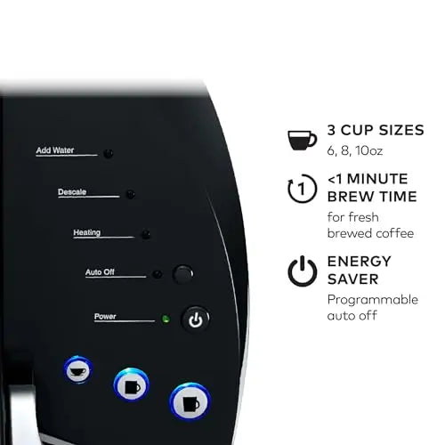 Keurig K-Classic Coffee Maker K-Cup Pod, Single Serve, Programmable, 6 to 10 oz. Brew Sizes, Black - ANM Liquidation