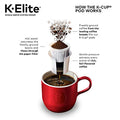 Keurig K-Elite Single Serve K-Cup Pod Coffee Maker, with Strength and Temperature Control, Iced Coffee Capability, 8 to 12oz Brew Size, Programmable, Brushed Slate ANM Liquidation