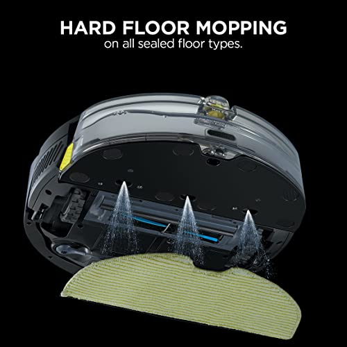 Shark AI Robot Vacuum & Mop, with Home Mapping, Perfect for Pets, Wifi, Works with Alexa, Black/Gold (AV2001WD) - ANM Liquidation