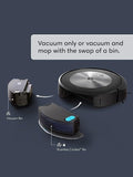 iRobot Roomba i7+ 7550 Robot Vacuum with Automatic Dirt Disposal - Empties Itself for up to 60 Days, Wi-Fi Connected, Smart Mapping, Works with Alexa, Ideal for Pet Hair, Carpets, Hard Floors