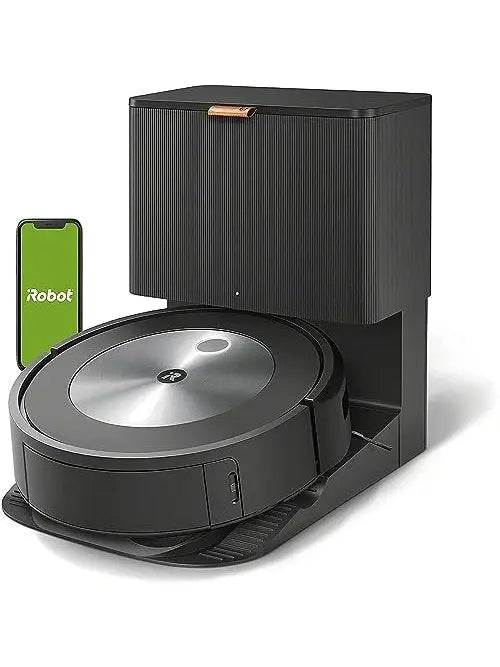 iRobot Roomba j7+ 7550 Self-Emptying Robot Vacuum – Avoids Common Obstacles Like Socks, Shoes, and Pet Waste, Empties Itself for 60 Days, Smart Mapping, Works with Alexa