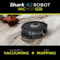 Shark AI Robot Vacuum & Mop, with Home Mapping, Perfect for Pets, Wifi, Works with Alexa, Black/Gold (AV2001WD) - ANM Liquidation