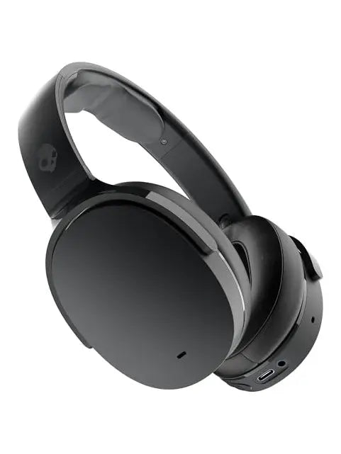 Skullcandy Hesh ANC Over-Ear Noise Cancelling Wireless Headphones with Charging Cable, 22 Hr Battery, Microphone, Works with iPhone Android and Bluetooth Devices - True Black - ANM Liquidation