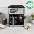 Cuisinart Coffee Maker Barista System, Coffee Center 4-In-1 Coffee Machine, Single-Serve Coffee, Espresso & Nespresso Capsule Compatible, 12-Cup Carafe, Black, SS-4N1 - ANM Liquidation