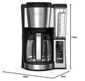 Ninja 12-Cup Programmable Coffee Brewer, 2 Brew Styles, Adjustable Warm Plate, 60oz Water Reservoir, Delay Brew - Black/Stainless Steel - ANM Liquidation