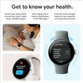 Google Pixel Watch 2 (Previous Model) with the Best of Fitbit - Heart Rate Tracking, Stress Management, Safety Features - Android Smartwatch - Matte Black Aluminum Case - Obsidian Active Band - WI-FI ANM Liquidation