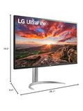 LG UltraFine 31.5-Inch Computer Monitor 32UP83A-W, IPS with HDR 10 Compatibility and AMD FreeSync, White