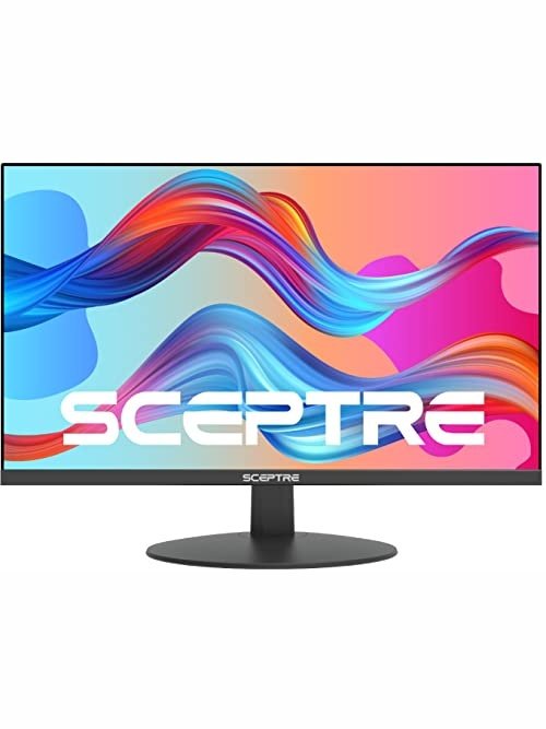 Sceptre IPS 27-Inch Business Computer Monitor 1080p 75Hz with HDMI VGA Build-in Speakers, Machine Black 2020 E275W-FPT , 27" IPS 75Hz
