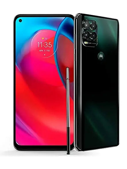 Motorola Moto G Stylus 5G | 2021 | 2-Day Battery | Unlocked | Made for US 4/128GB | 48MP Camera | Cosmic Emerald - ANM Liquidation