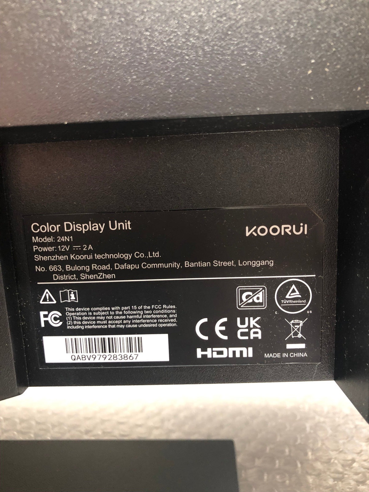 KOORUI 24 Inch Computer Monitor, FHD 1920 x 1080p PC Monitors, 75Hz IPS Display, HDMI, VGA, 99% SRGB, 75 x 75 mm VESA Mountable, Frameless, Flicker-Free,
