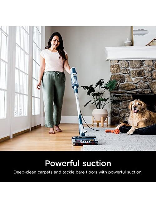 Shark HZ3002 Stratos Ultralight Corded Stick Vacuum with DuoClean PowerFins HairPro, Self-Cleaning Brushroll, & Odor Neutralizer Technology, Navy