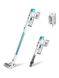 Kenmore DS4065 Cordless Stick Vacuum 1L Capacity Lightweight Cleaner 2-Speed Power Suction LED Headlight 2-in-1 Handheld for Hardwood Floor, Carpet & Dog Hair, Blue, DS4065 - ANM Liquidation