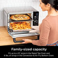 Ninja DCT401 12-in-1 Double Oven with FlexDoor, FlavorSeal & Smart Finish, Rapid Top Convection and Air Fry Bottom , Bake, Roast, Toast, Air Fry, Pizza and More, Stainless Steel - ANM Liquidation