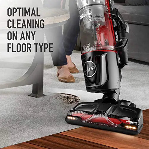 Hoover MAXLife Pro Pet Swivel Bagless Upright Vacuum Cleaner, for Carpet and Hard Floors, Perfect for Pets, HEPA Media Filtration, UH74220PC, Black