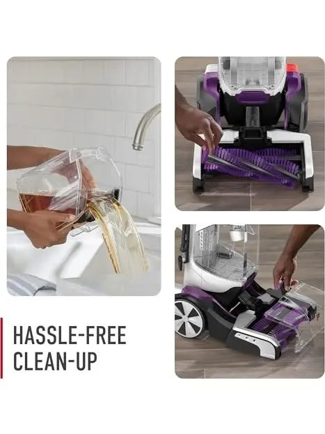 Hoover SmartWash Pet Automatic Carpet Cleaner Machine with Spot Chaser Wand, Deep Cleaning Shampooer, Carpet Deodorizer and Pet Stain Remover, FH53000PC, Purple