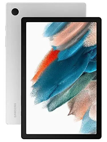 SAMSUNG Galaxy Tab A8 2022 WiFi 10.5 inch 7040 mAh 8MP SM-X200 International Version Dual Camera w/Fast Car Charger Bundle Silver, 32GB+3GB