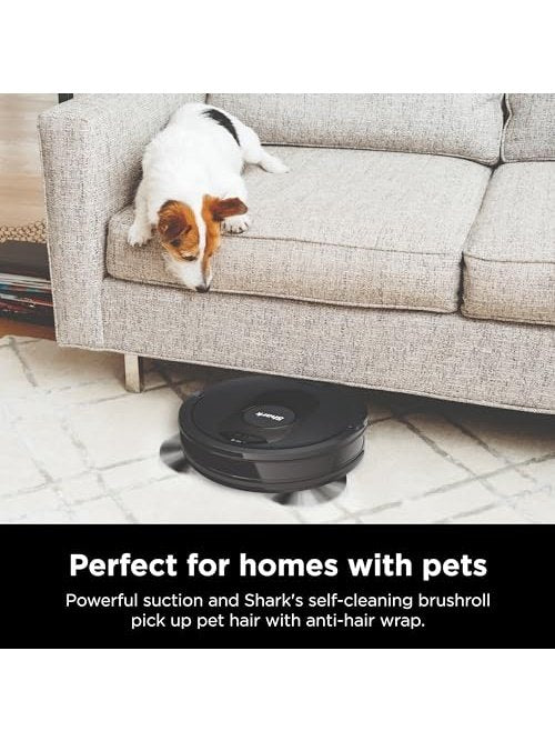 Shark AV2501S AI Ultra Robot Vacuum, with Matrix Clean, Home Mapping, 30-Day Capacity HEPA Bagless Self Empty Base, Perfect for Pet Hair, Wifi, Dark Grey
