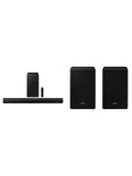 SAMSUNG HW-C450 2.1ch Soundbar w/DTS Virtual X, Subwoofer Included, Bass Boost, Adaptive Sound Lite, Game Mode, Bluetooth, Wireless Surround Sound Compatible Newest Model ,Black