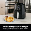 Ninja AF150AMZ Air Fryer XL, 5.5 Qt. Capacity that can Air Fry, Air Roast, Bake, Reheat & Dehydrate, with Dishwasher Safe, Nonstick Basket & Crisper Plate and a Chef-Inspired Recipe Guide, Grey ANM Liquidation