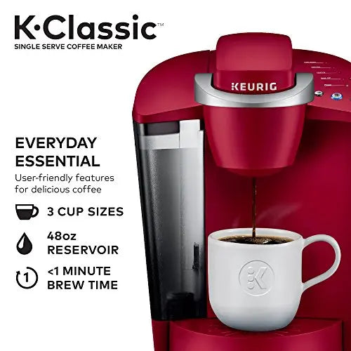 Keurig K-Classic Coffee Maker K-Cup Pod, Single Serve, Programmable, 6 to 10 oz. Brew Sizes, Black - ANM Liquidation