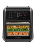 CHEFMAN Multifunctional Digital Air Fryer+ Rotisserie, Dehydrator, Convection Oven, 17 Touch Screen Presets Fry, Roast, Dehydrate, Bake, XL 10L Family Size, Auto Shutoff, Large Easy-View Window, Black ANM Liquidation