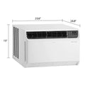 LG 18,000 BTU DUAL Inverter Smart Window Air Conditioner, 230V, Cools 1,000 Sq. Ft. for Bedroom, Living Room, Apartment, Ultra Quiet Operation, ENERGY STAR®, with LG ThinQ, Amazon Alexa & Hey Google ANM Liquidation