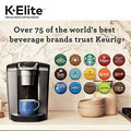 Keurig K-Elite Single Serve K-Cup Pod Coffee Maker, with Strength and Temperature Control, Iced Coffee Capability, 8 to 12oz Brew Size, Programmable, Brushed Slate ANM Liquidation