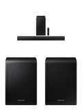 SAMSUNG HW-C450 2.1ch Soundbar w/DTS Virtual X, Subwoofer Included, Bass Boost, Adaptive Sound Lite, Game Mode, Bluetooth, Wireless Surround Sound Compatible Newest Model ,Black